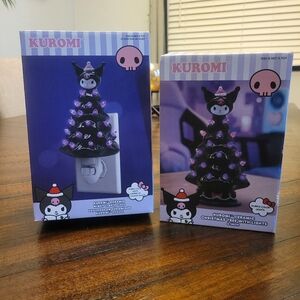 Hello Kitty Kuromi Ceramic Christmas Tree Duo